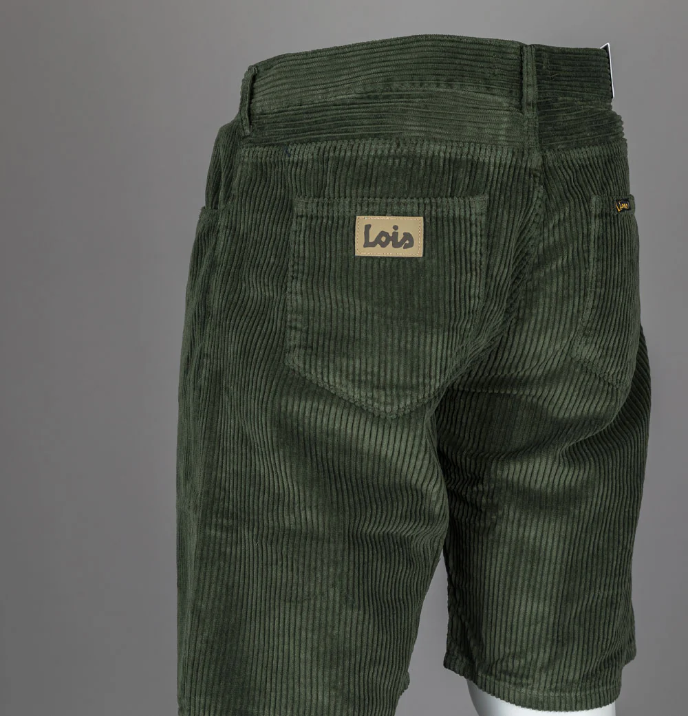 Lois Pepe Jumbo Cord Shorts Green Olive - Image 5