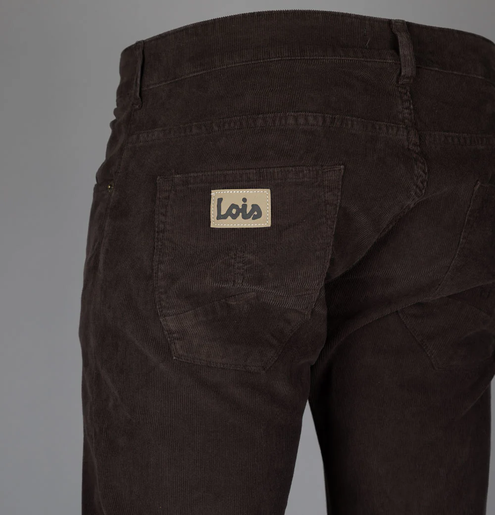 Lois Sierra Fine Needle Cords Dark Brown - Image 5