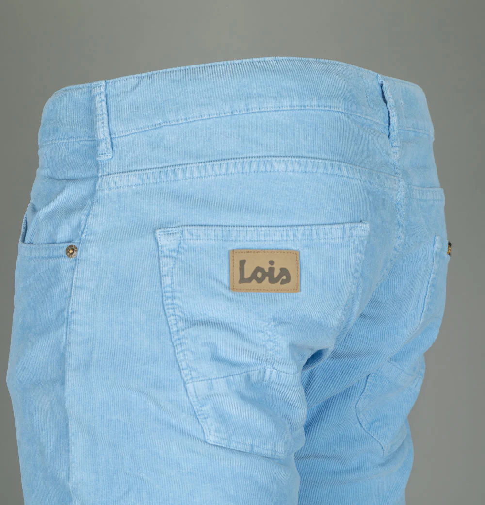 Lois Sierra Fine Needle Cords Sky Blue - Image 6