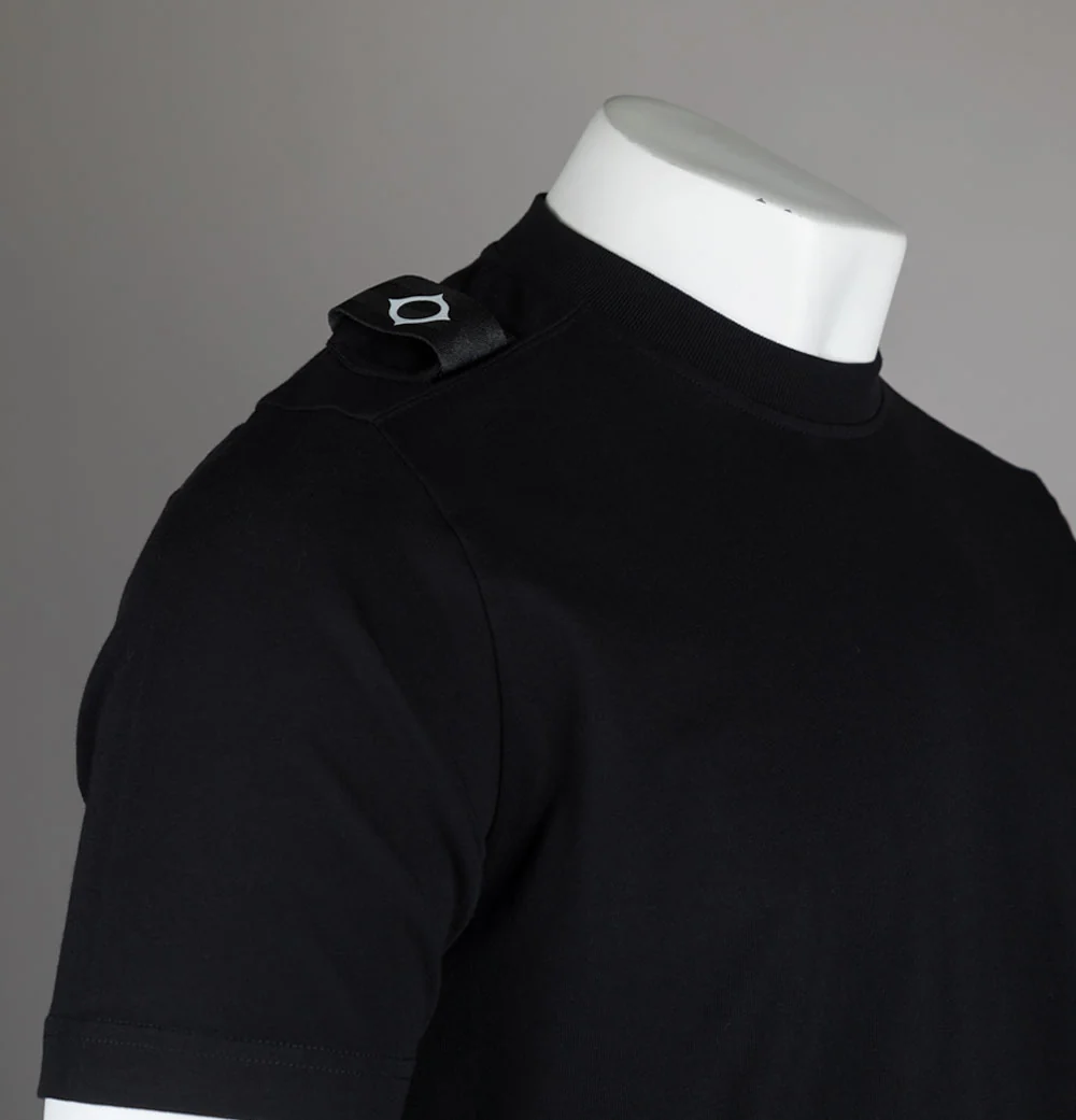 Ma.Strum Badge T-Shirt Jet Black - Image 3