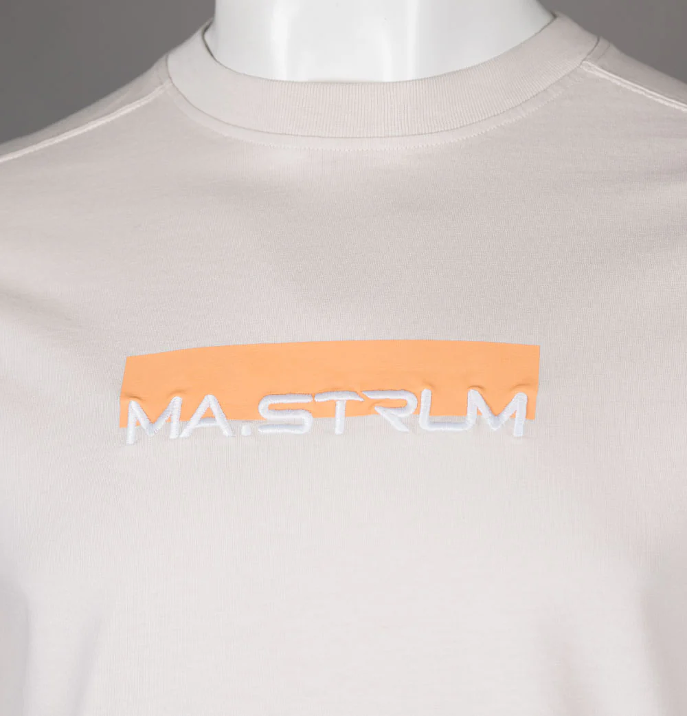 Ma.Strum Block Print T-Shirt Aluminium - Image 3