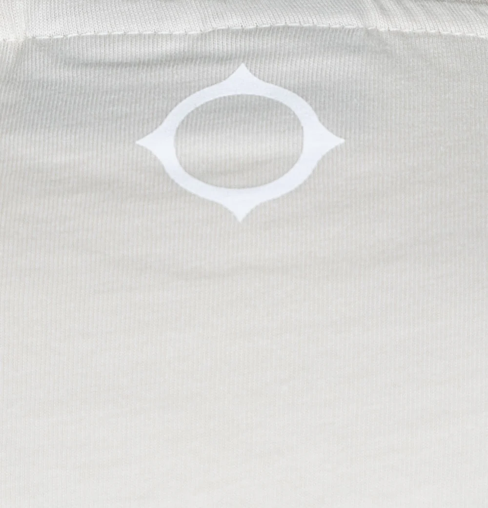 Ma.Strum Block Print T-Shirt Aluminium/Mud Pink - Image 4