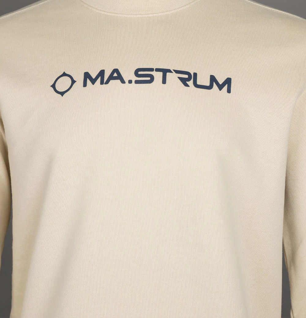 Ma.Strum Chest Logo Crew Sweat Ash - Image 3