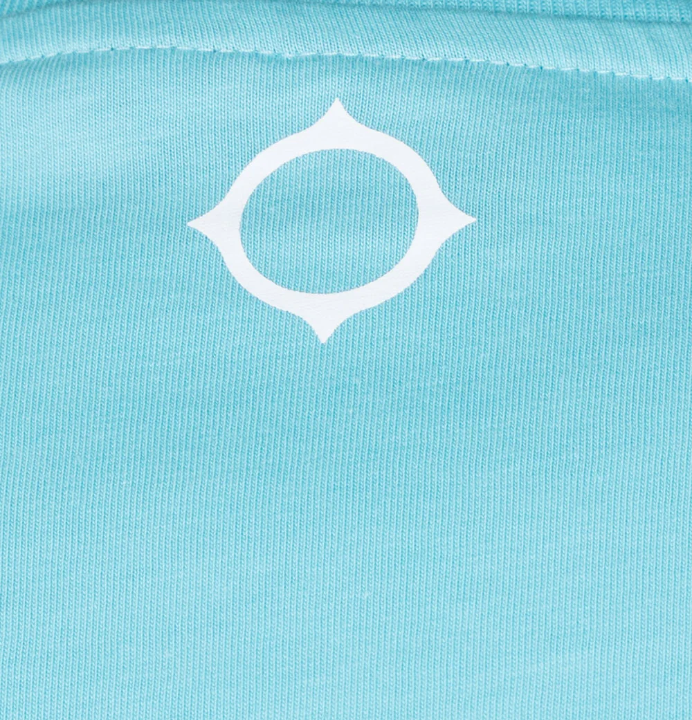 Ma.Strum Chest Print T-Shirt Sea Blue - Image 4