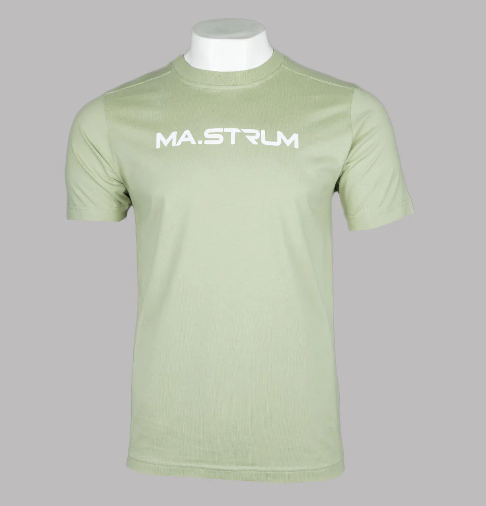 Ma.Strum Chest Print T-Shirt Tea