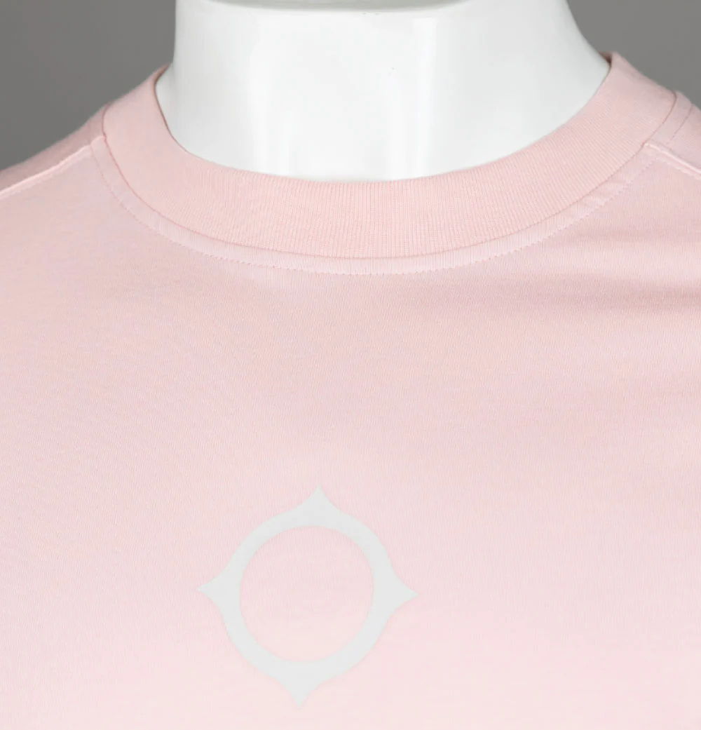 Ma.Strum Compass Print T-Shirt Mud Pink - Image 4
