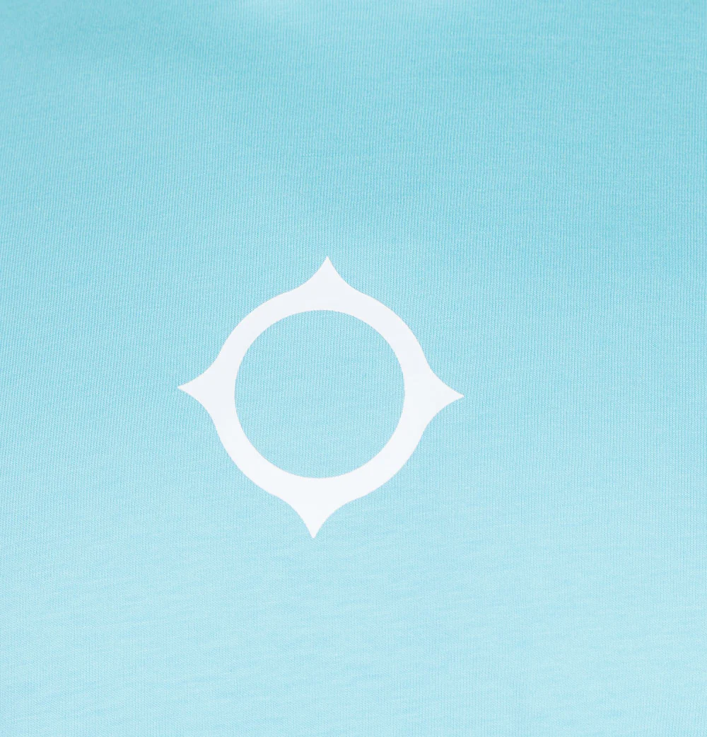 Ma.Strum Compass Print T-Shirt Sea Blue - Image 3