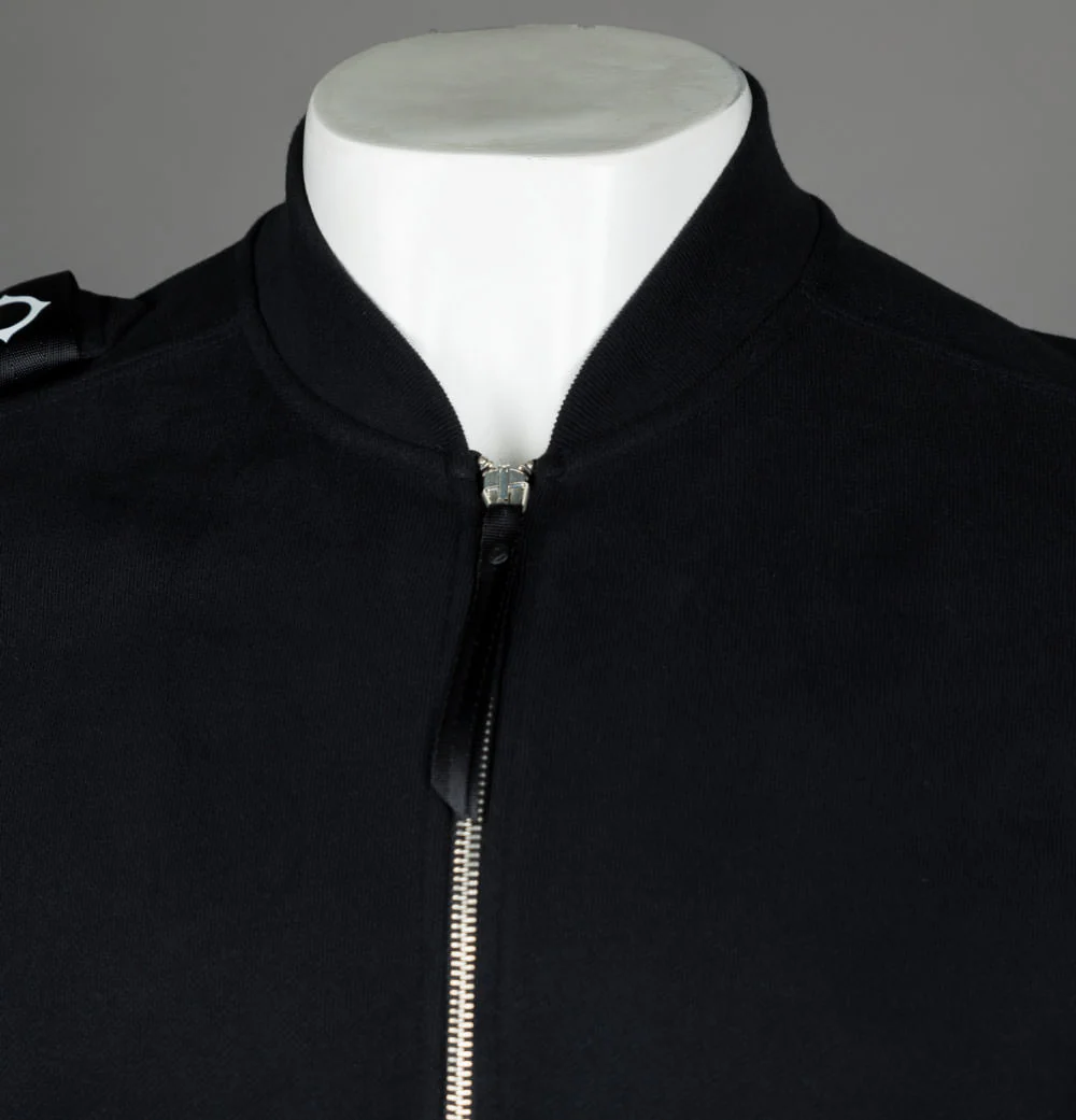 Ma.Strum Core Bomber Zip Sweat Jet Black - Image 3