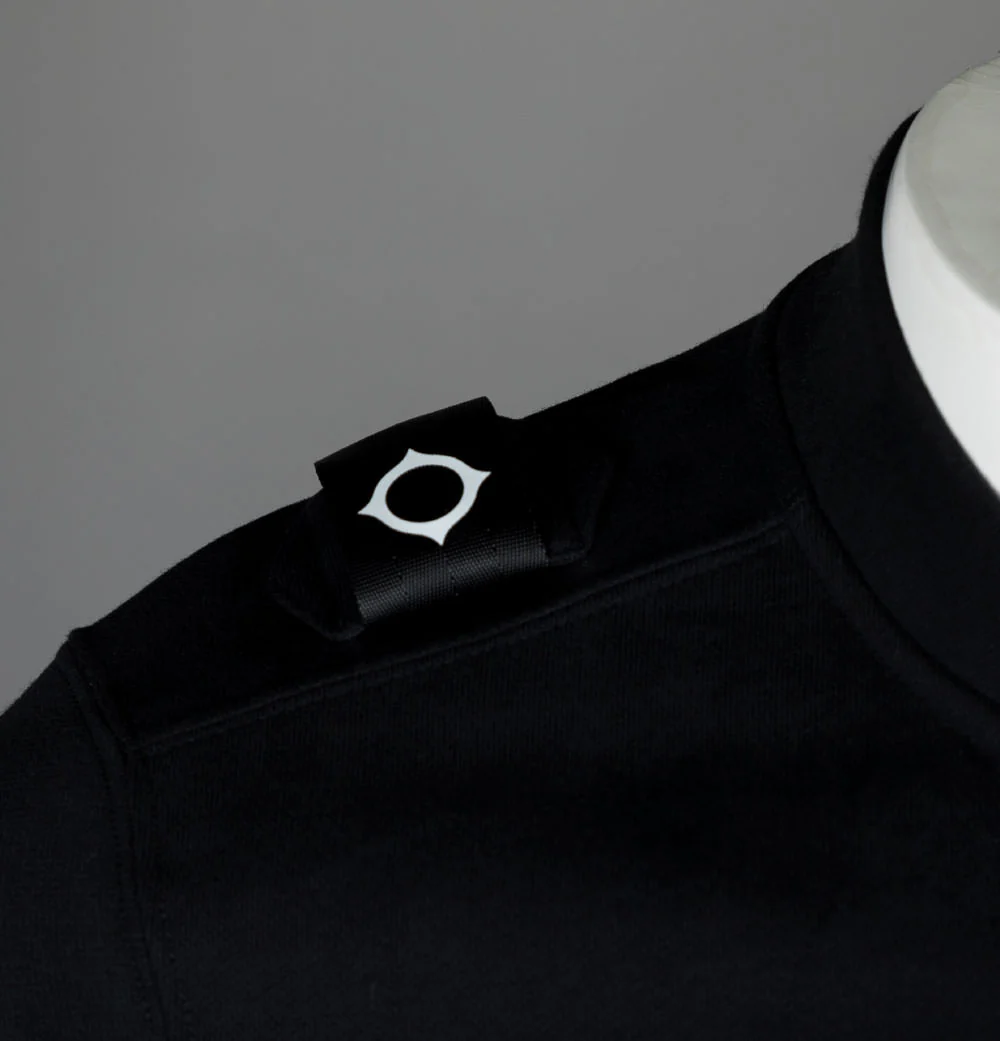 Ma.Strum Core Bomber Zip Sweat Jet Black - Image 4
