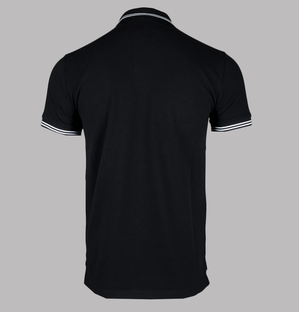 Ma.Strum Double Tipped SS Polo Shirt Jet Black - Image 2