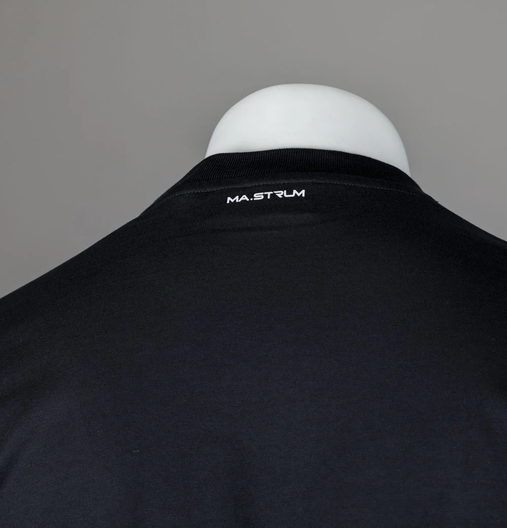 Ma.Strum Grunge Logo T-Shirt Jet Black - Image 4