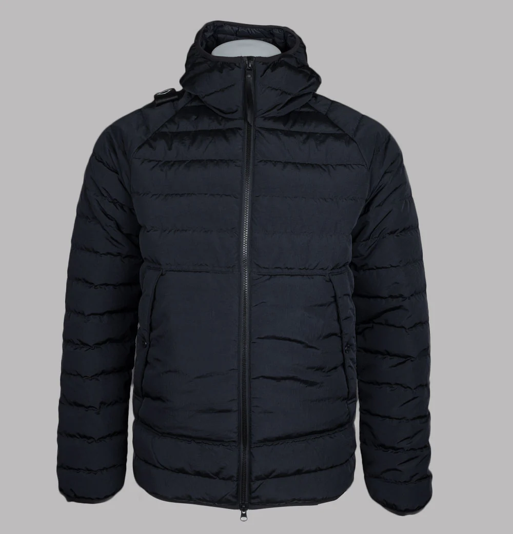 Ma.Strum Hooded Down Jacket Jet Black