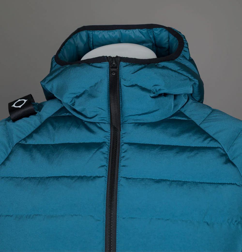 Ma.Strum Hooded Down Jacket Storm Blue - Image 3