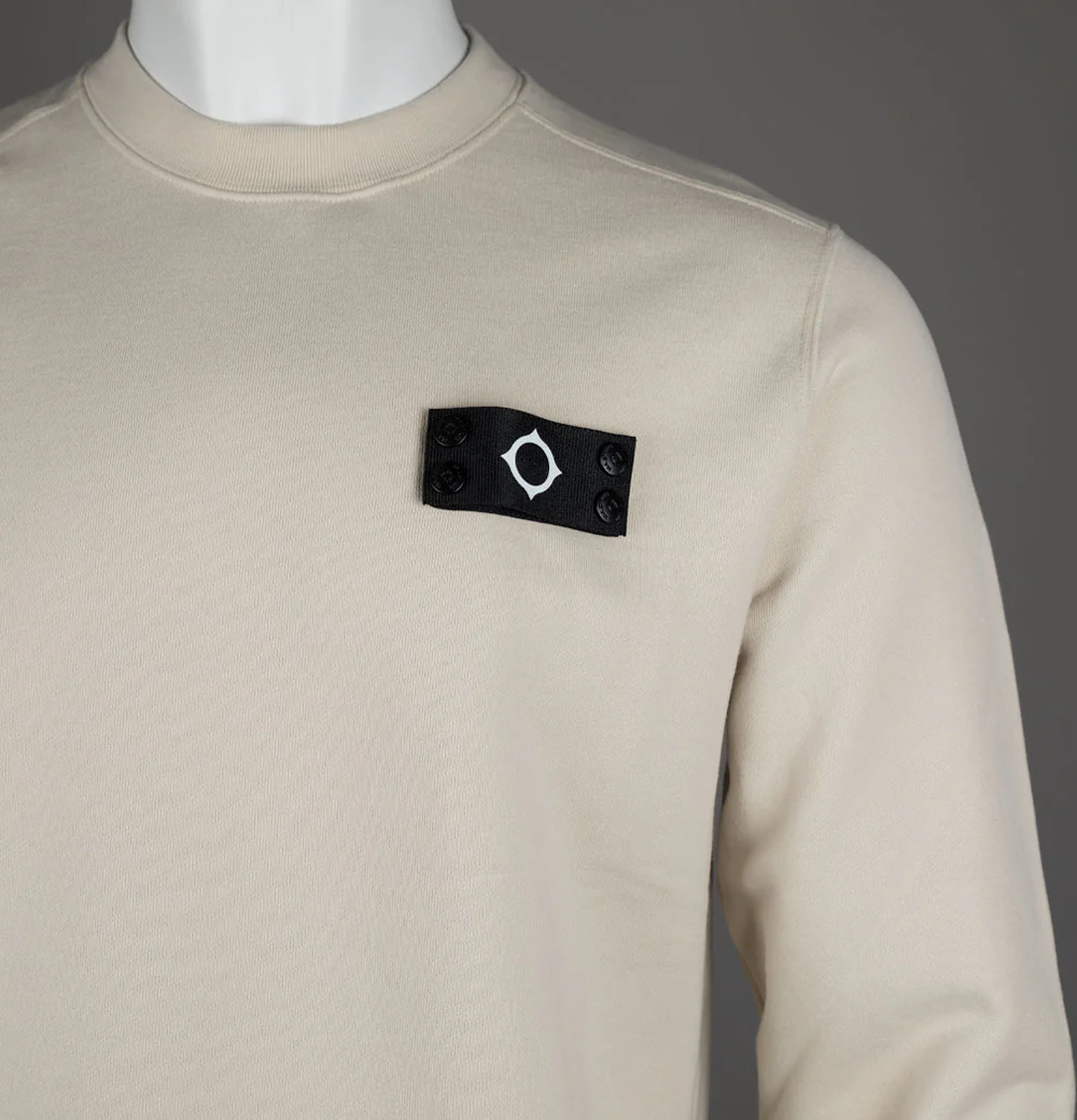 Ma.Strum Neo Crew Sweatshirt Burnt Cream - Image 3