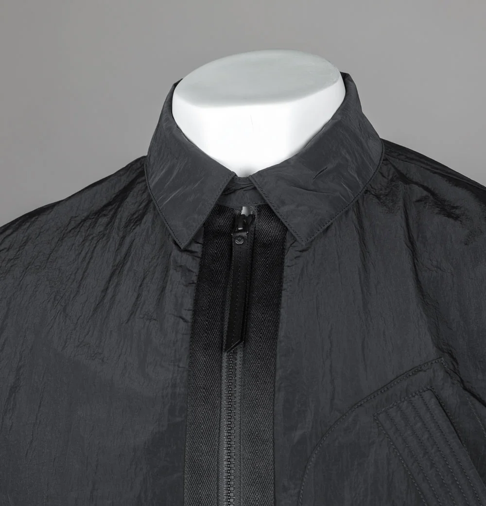 Ma.Strum Rivet Overshirt Jet Black - Image 3