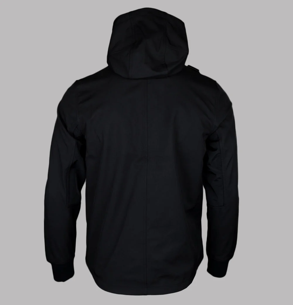 Ma.Strum Softshell Full Zip Hooded Jacket Jet Black - Image 2