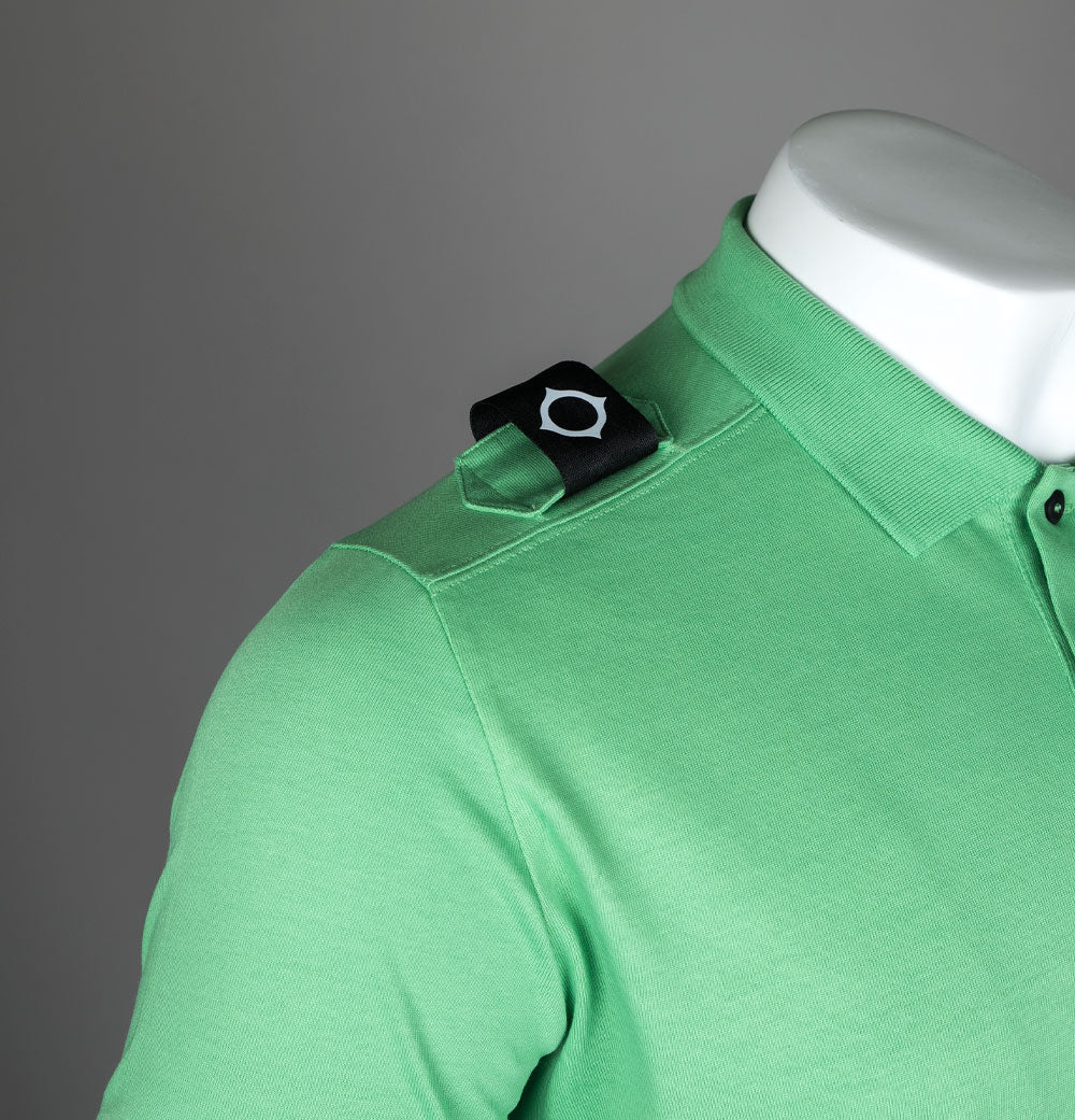 Ma.Strum SS Jersey Polo Shirt Feldspar Green - Image 4