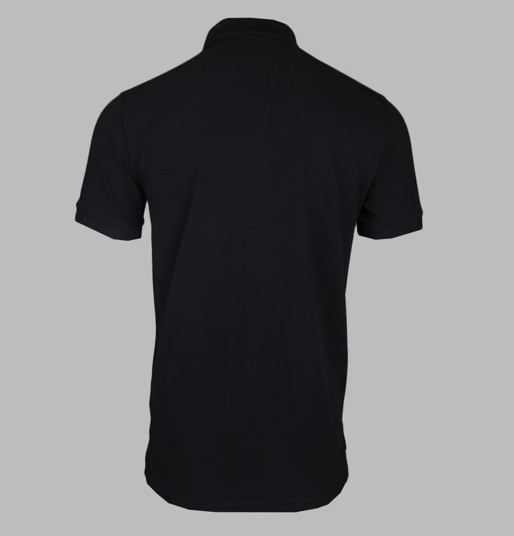 Ma.Strum SS Pique Polo Shirt Jet Black - Image 2