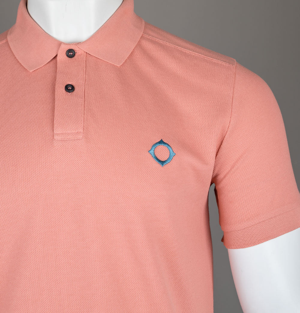 Ma.Strum SS Pique Polo Shirt Canyon Clay - Image 3