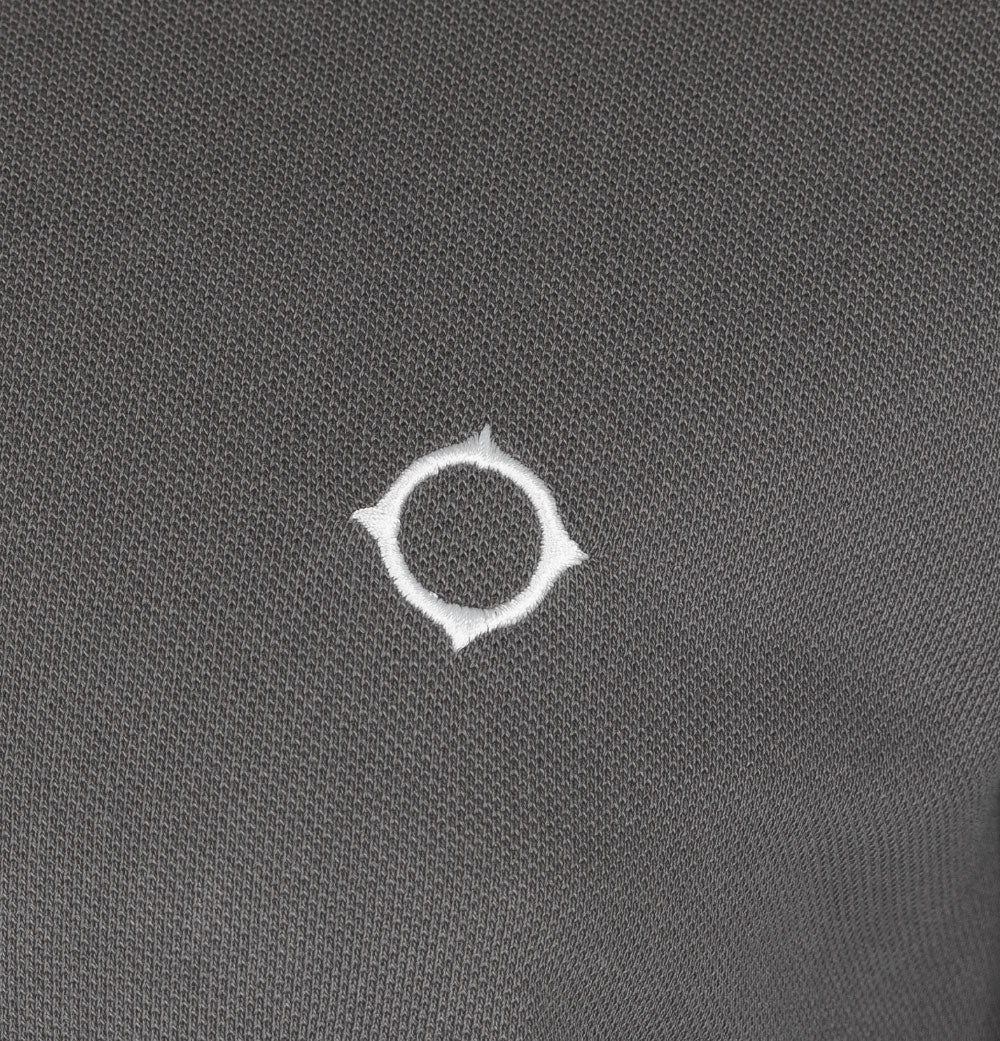Ma.Strum SS Pique Polo Shirt Dark Slate - Image 4