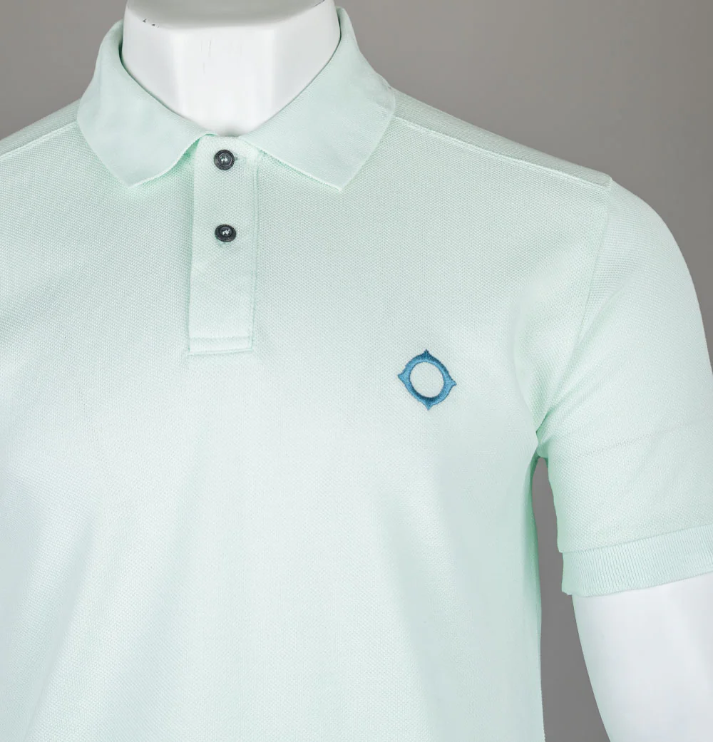Ma.Strum SS Pique Polo Shirt Frost - Image 3