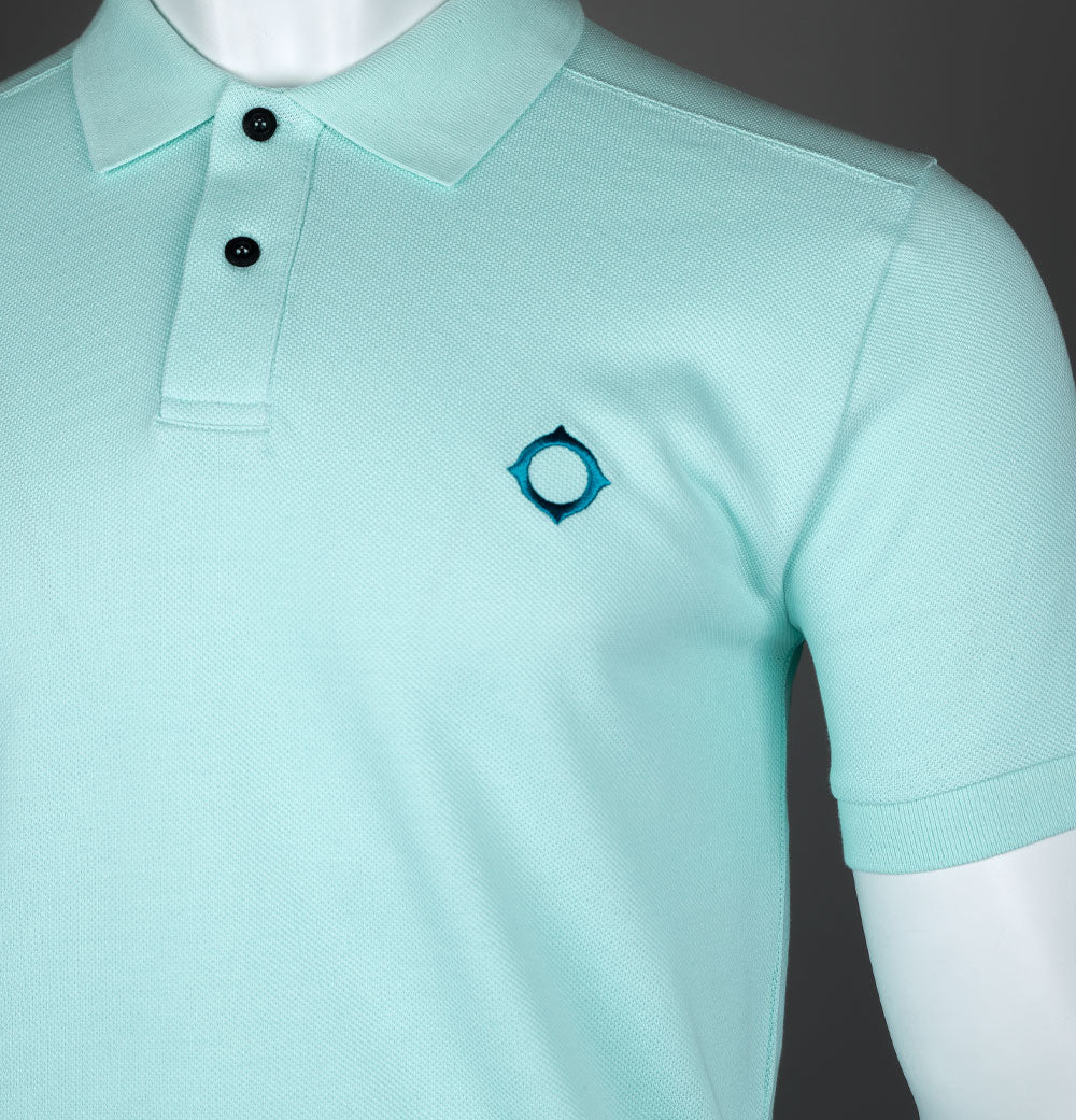 Ma.Strum SS Pique Polo Shirt Iceberg - Image 4