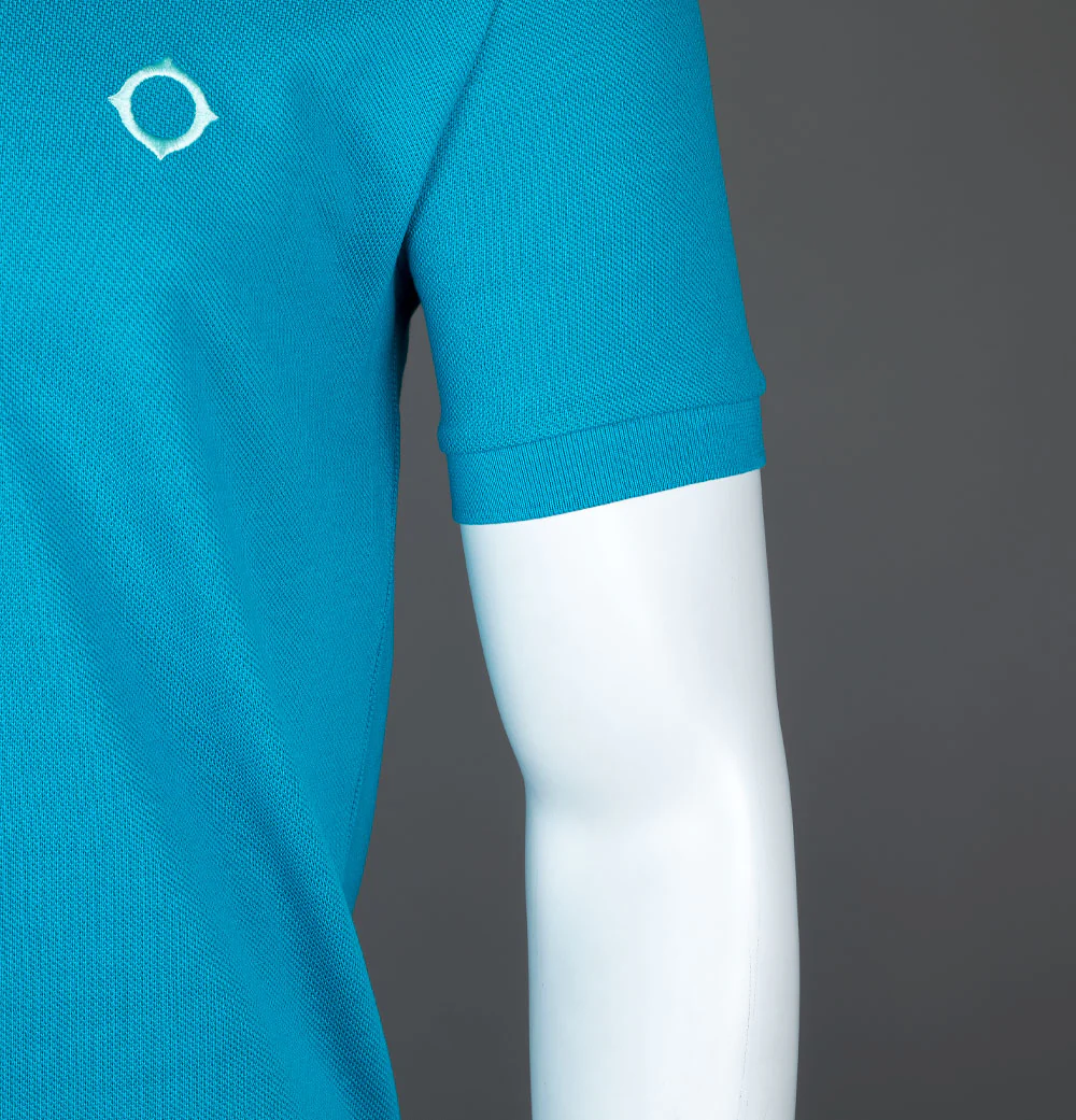 Ma.Strum SS Pique Polo Shirt Vallarta Blue - Image 5
