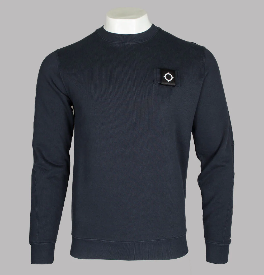 Ma.Strum Training Crew Sweatshirt Dark Navy