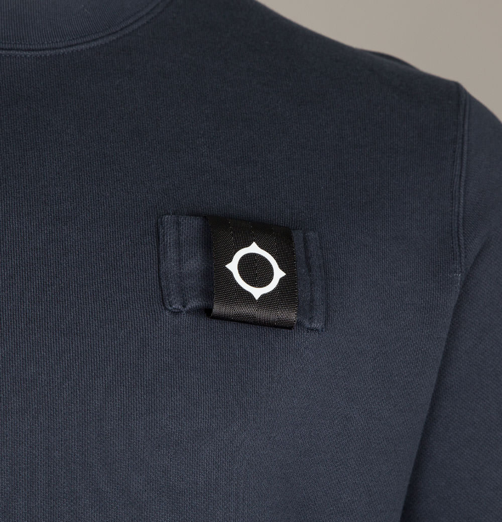Ma.Strum Training Crew Sweatshirt Dark Navy - Image 3
