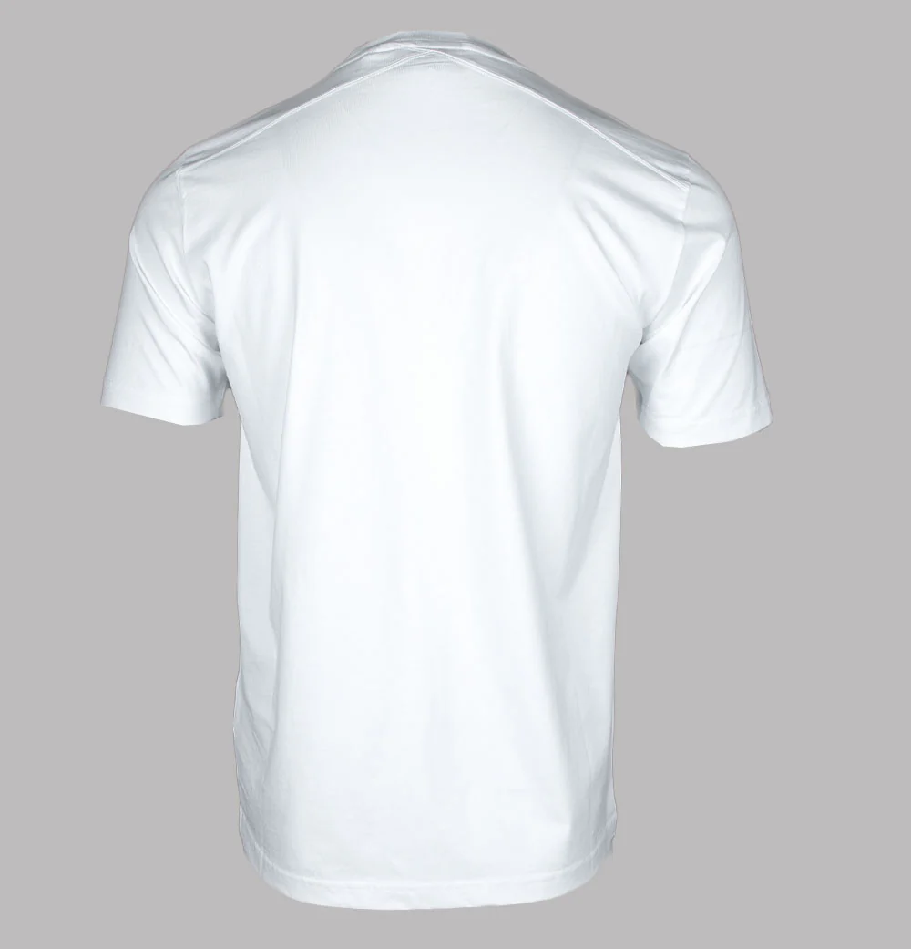 Ma.Strum Trompe L'oeil Badge T-Shirt Optic White - Image 2
