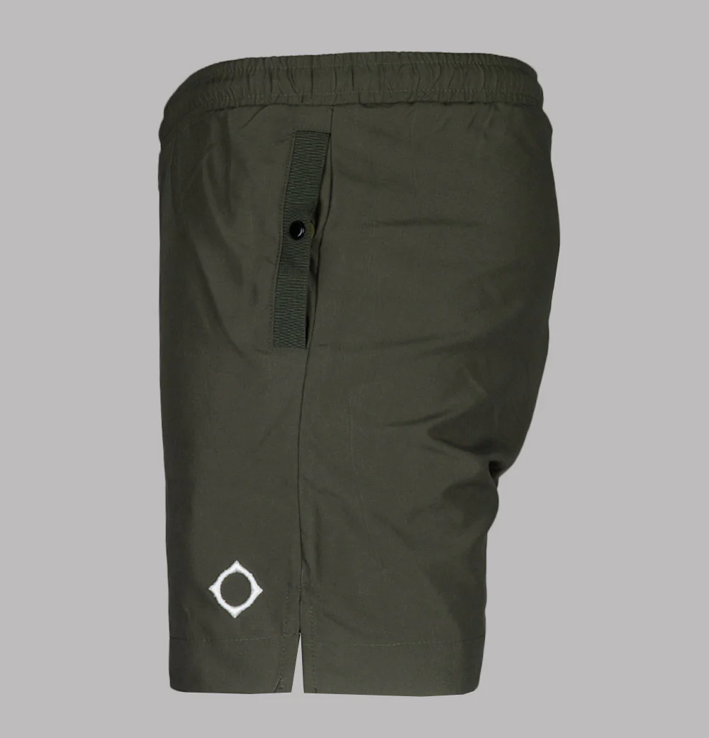 Ma.Strum Wake Swim Shorts Bronze Green