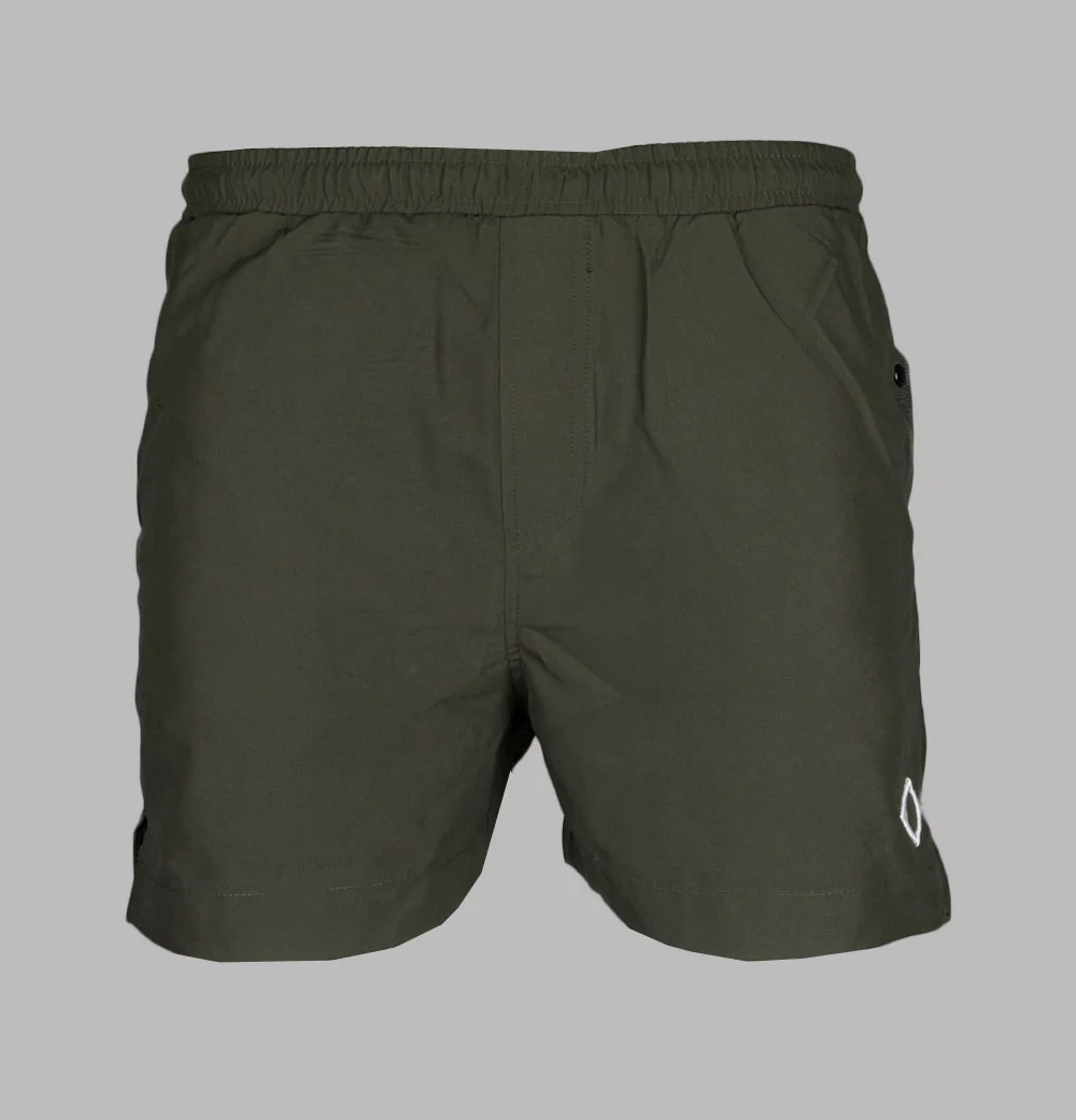Ma.Strum Wake Swim Shorts Bronze Green - Image 2
