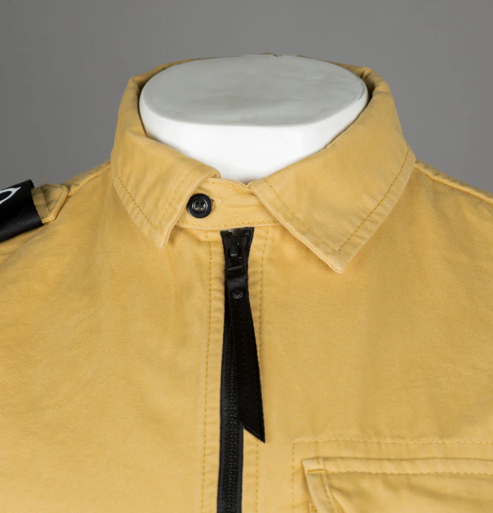 Ma.Strum Zip Front Overshirt Desert Sand - Image 3