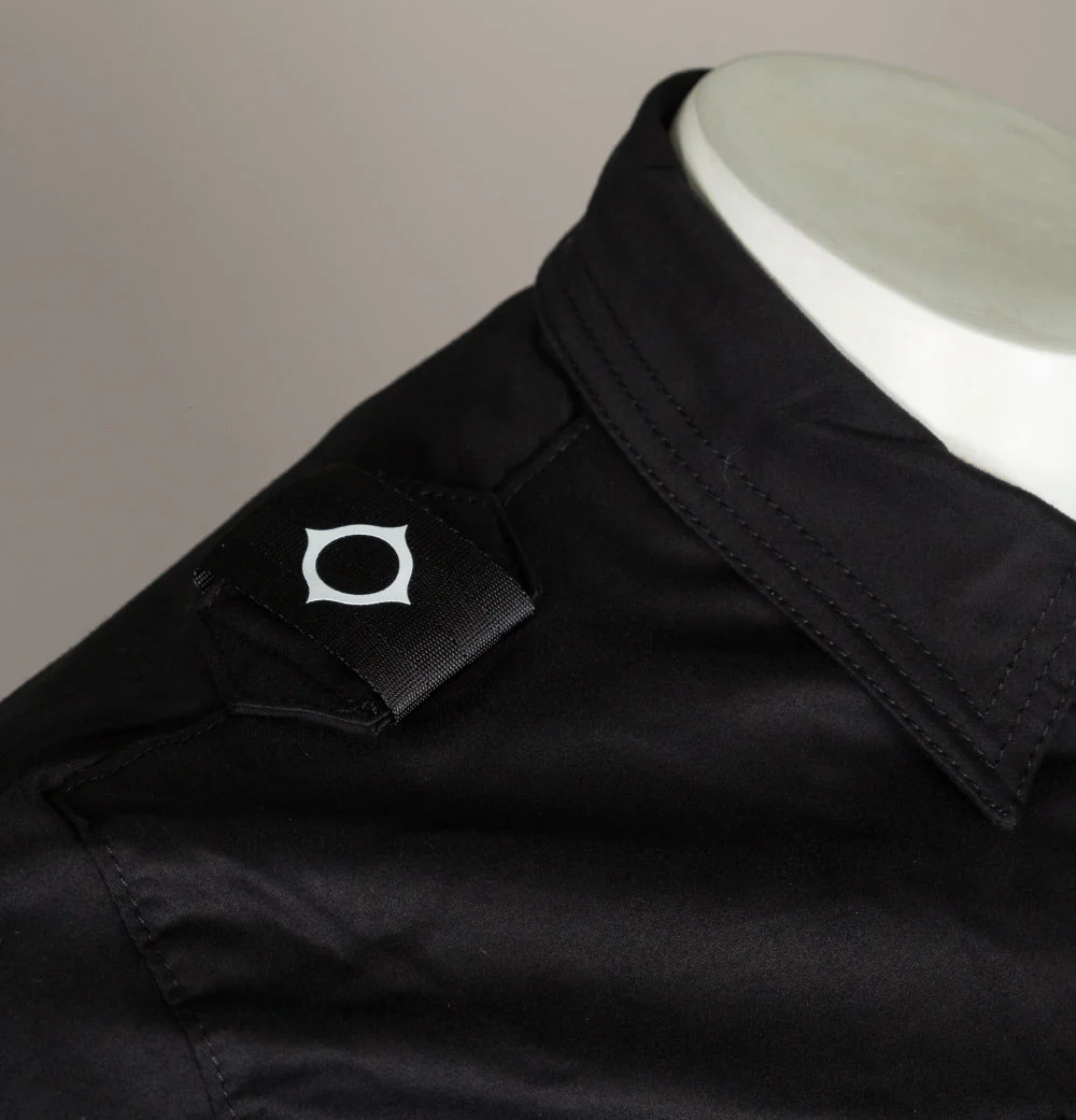 Ma.Strum Zip-Through Overshirt Jet Black - Image 5