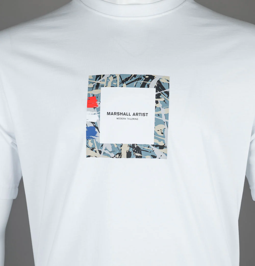 Marshall Artist Adored Box Logo T-Shirt White - Image 3