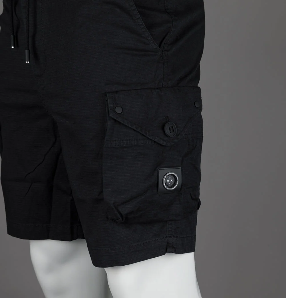 Marshall Artist Arniston Cargo Shorts Black - Image 4