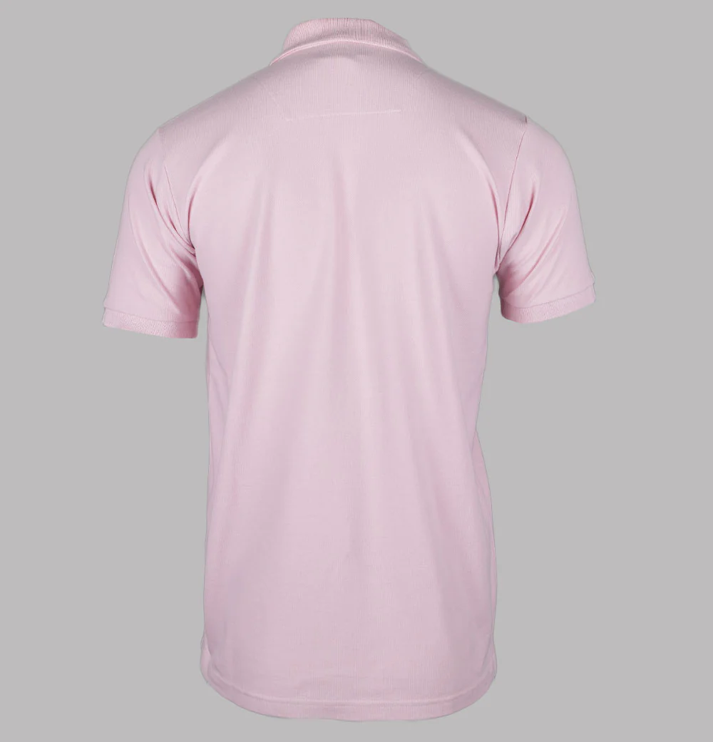 Marshall Artist Embroidered Siren Polo Shirt Pink - Image 2
