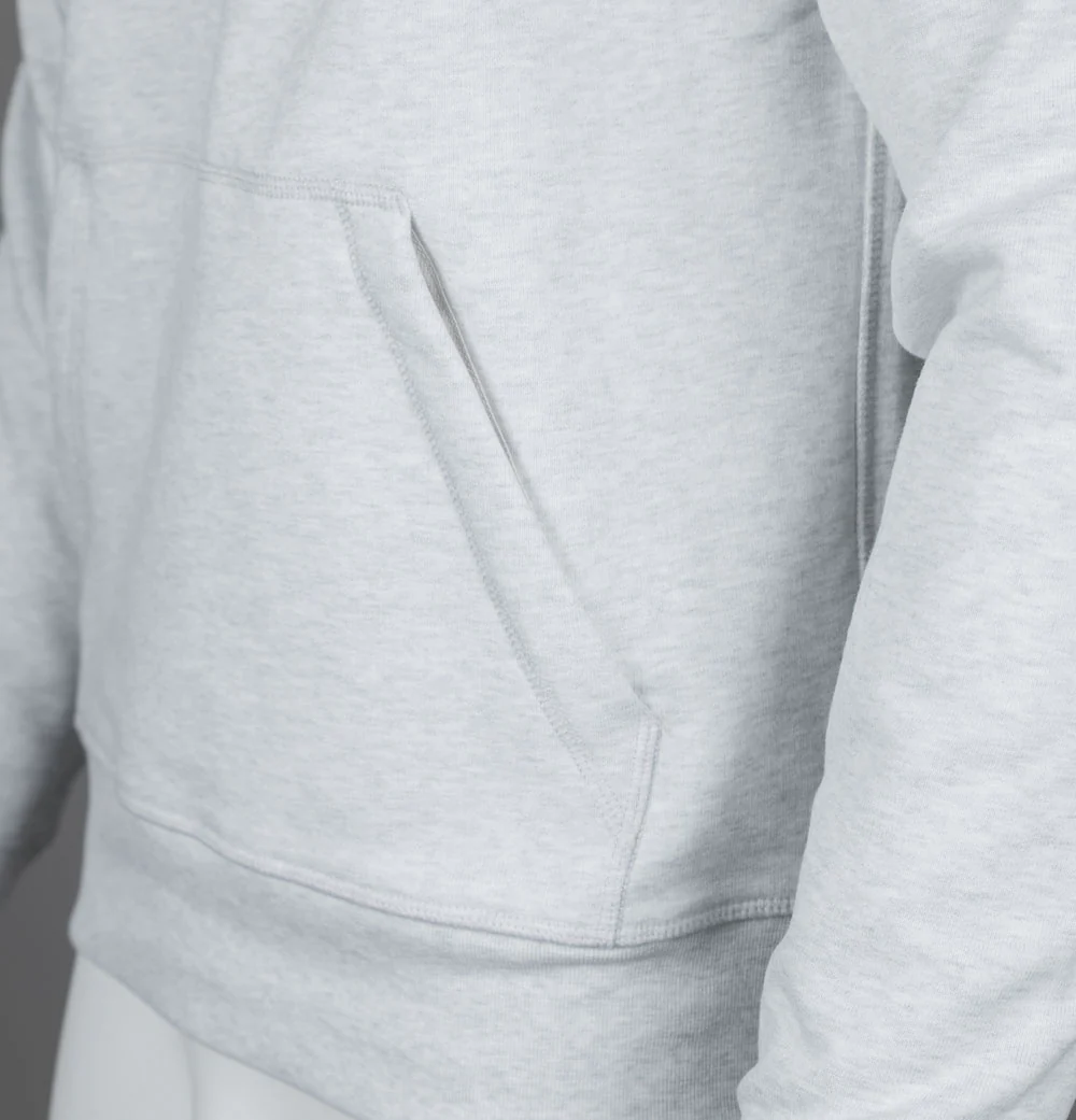 Marshall Artist Foundation 1/4 Zip Sweatshirt Snow Marl - Image 4