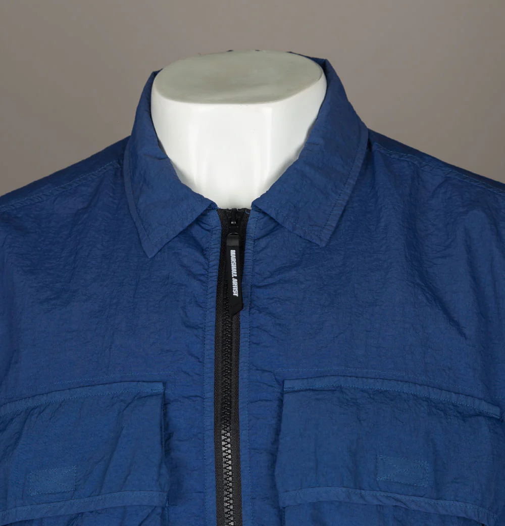 Marshall Artist GD Parachute Overshirt Cobalt - Image 3