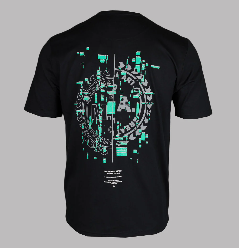 Marshall Artist Glitch Theory T-Shirt Black - Image 2