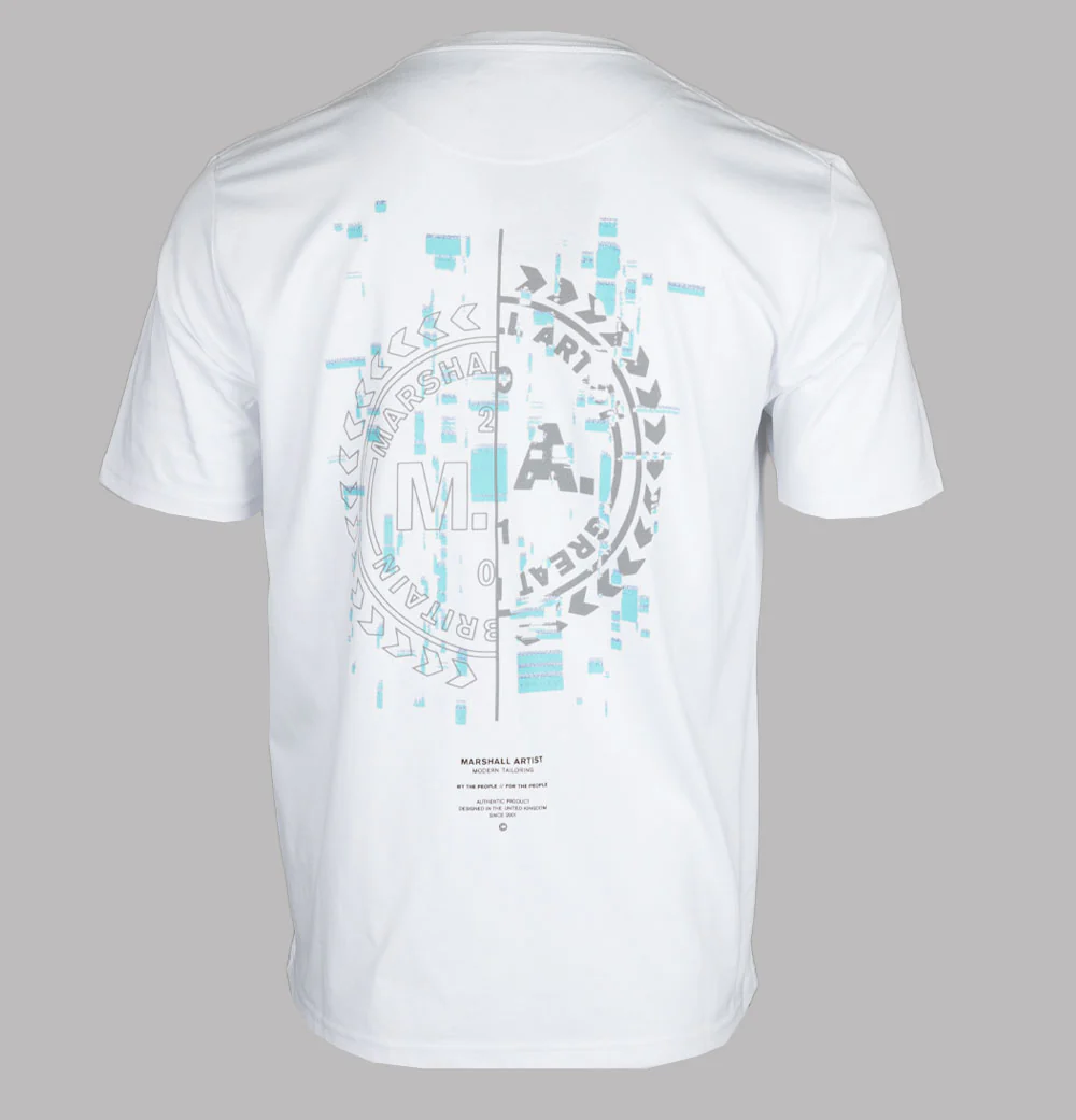 Marshall Artist Glitch Theory T-Shirt White - Image 2