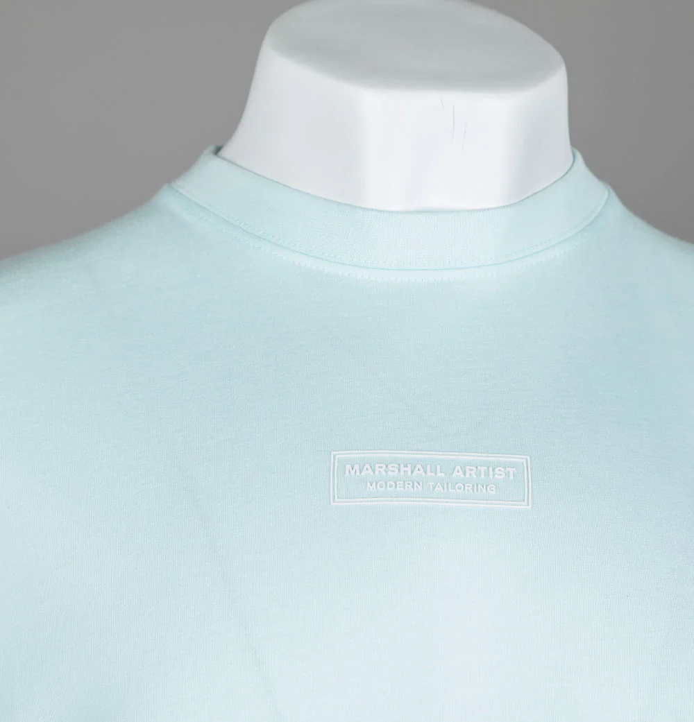 Marshall Artist Injection Box Logo T-Shirt Sky Blue - Image 3