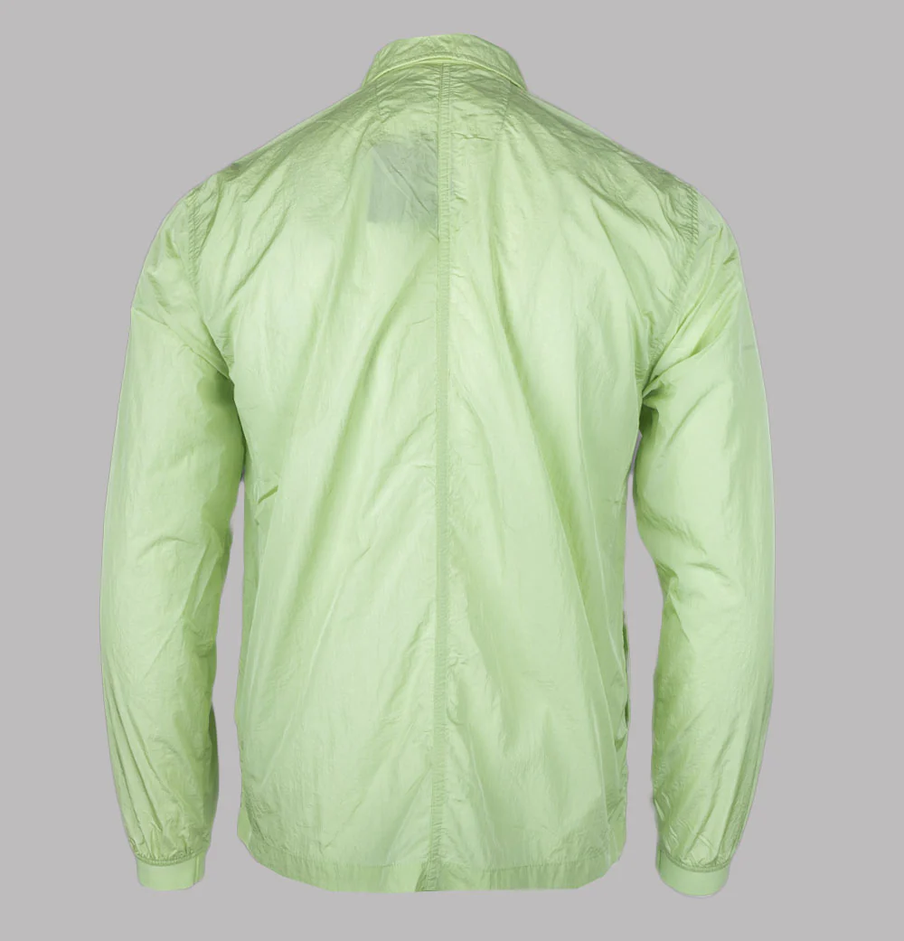 Marshall Artist Krinkle Nylon Overshirt Lime - Image 2