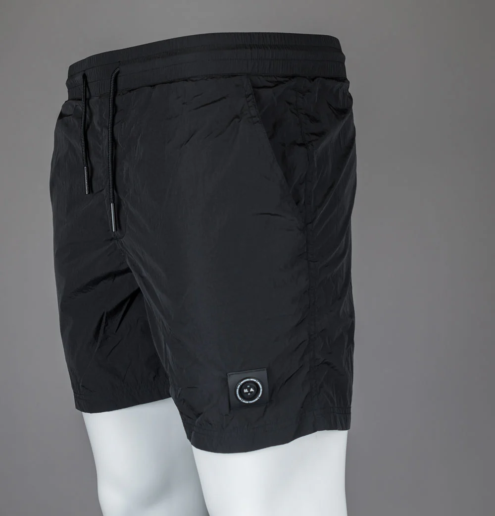 Marshall Artist Krinkle Nylon Swim Shorts Black - Image 5