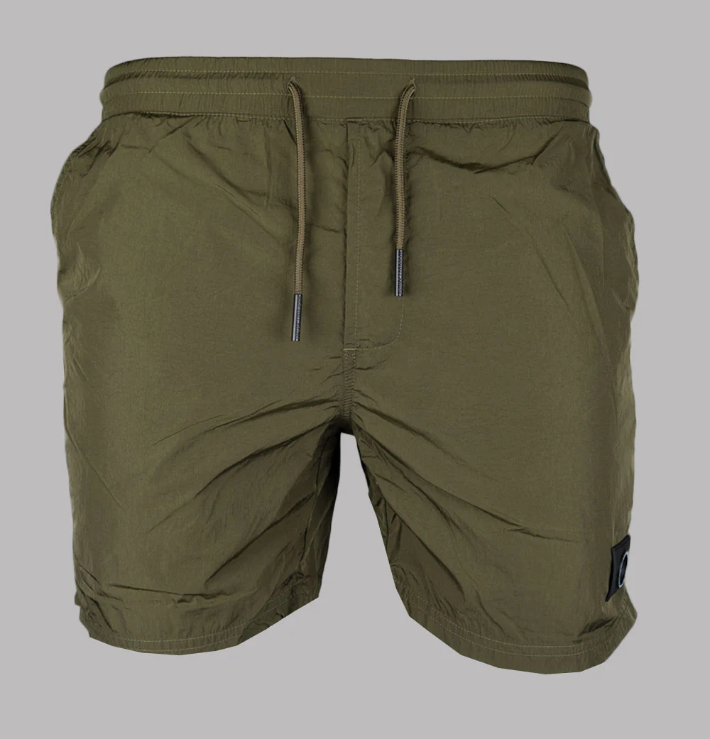 Marshall Artist Krinkle Nylon Swim Shorts Khaki - Image 2