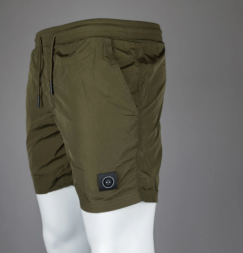 Marshall Artist Krinkle Nylon Swim Shorts Khaki - Image 5