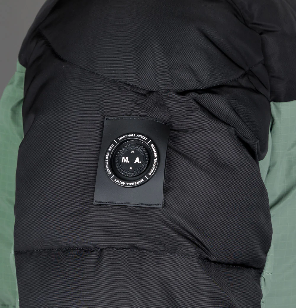 Marshall Artist Lavaredo Reflective Bubble Jacket Khaki - Image 6