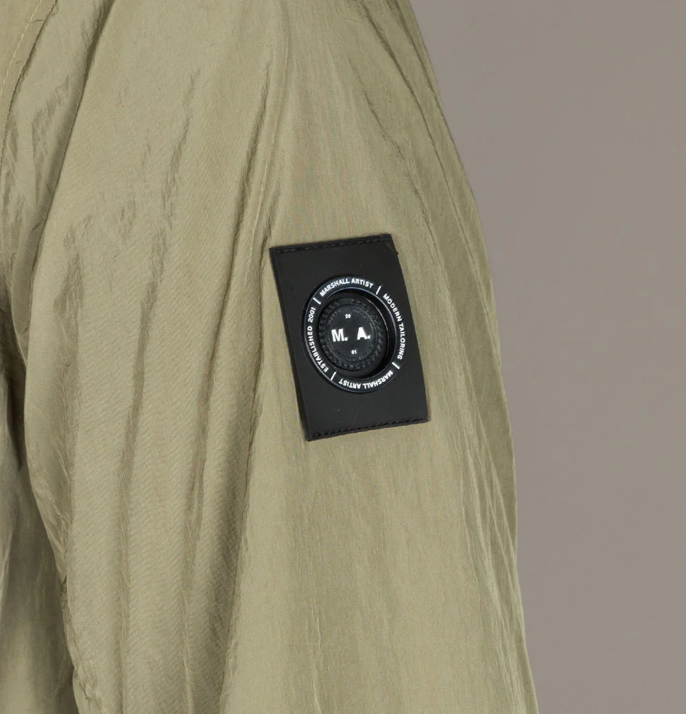 Marshall Artist Molecular Hooded Jacket Khaki - Image 6