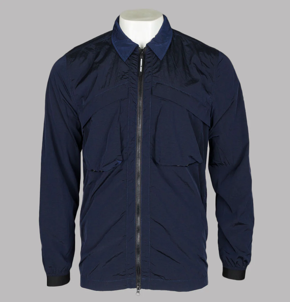 Marshall Artist Molecular Overshirt Navy Blue
