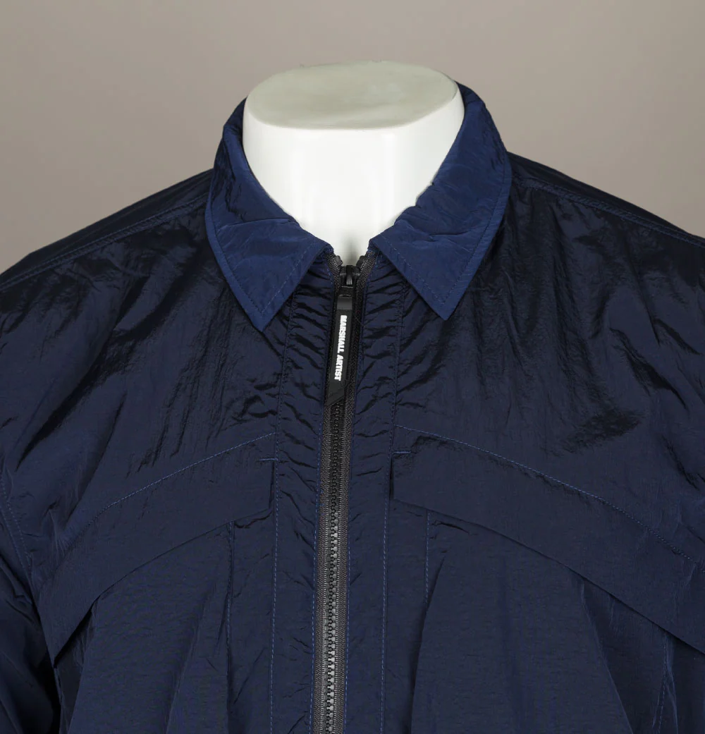 Marshall Artist Molecular Overshirt Navy Blue - Image 3